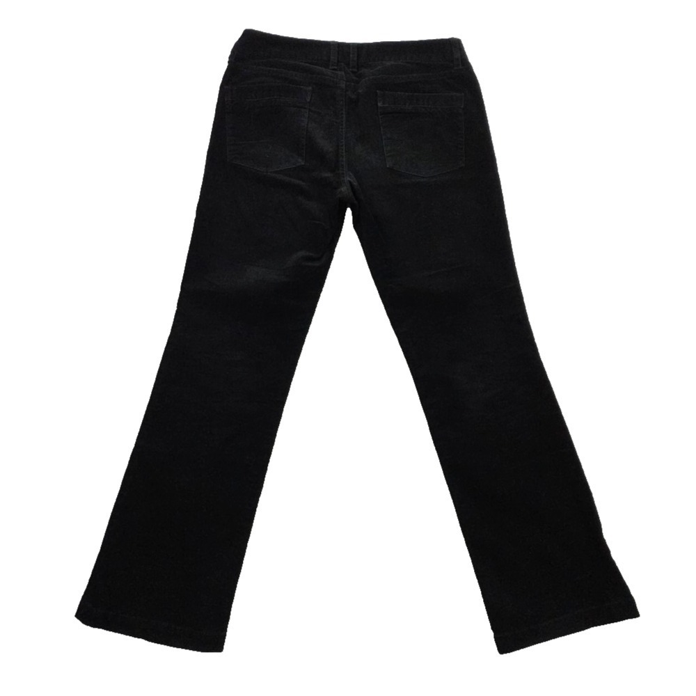 J. Crew Corduroy Pants Womens 12R (36x32) Black Bootcut Stretch Classic Preppy - Picture 2 of 16